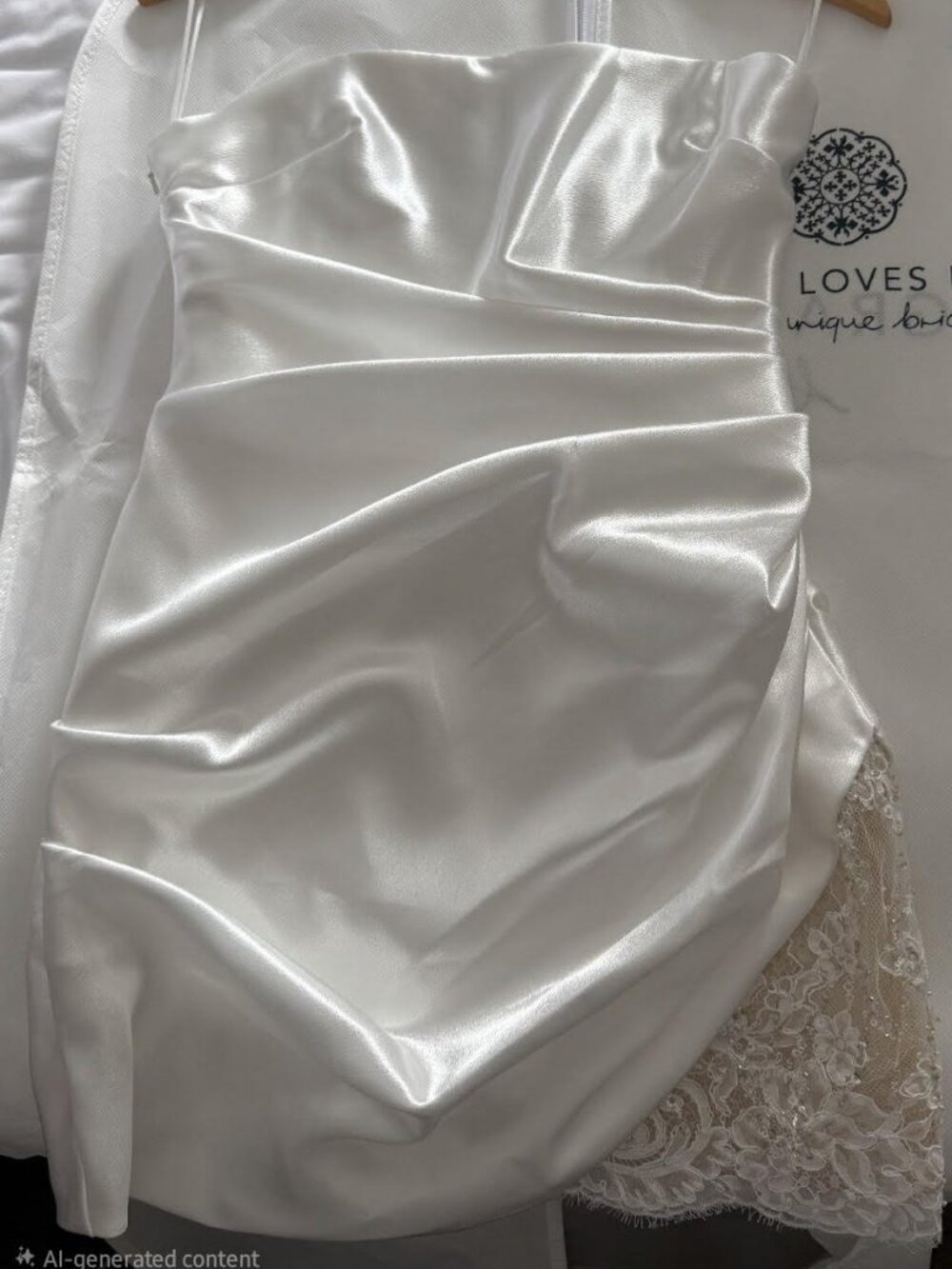 Grace Loves Lace Sateen Dress with Chantilly skirt